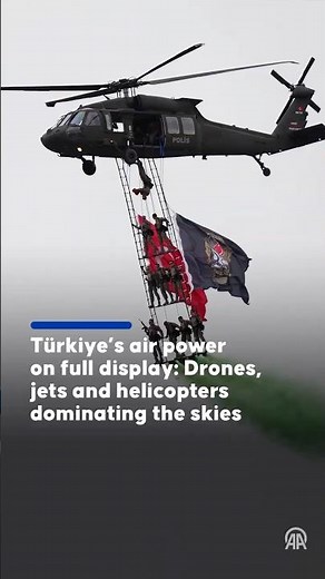 Türkiye’s air power full on display: Drones, jets and helicopters dominating the sky in TEKNOFEST
