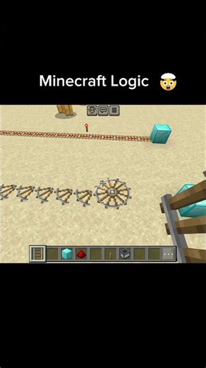 Minecraft rail Logic #shorts #minecraft #youtubeshorts #viral #trending