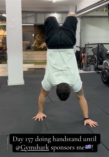 Day 158 of My Handstand Challenge for Gymshark Sponsorship