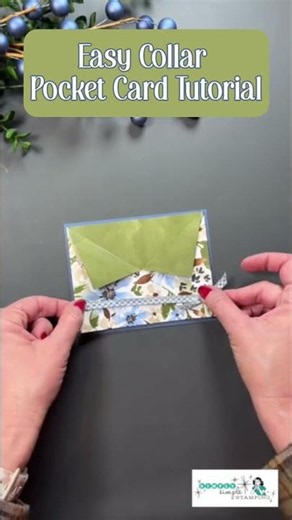 This Collar Pocket Card Uses Just One 12x12 Sheet!