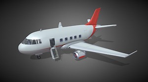 aircraft cartoon airplane - Buy Royalty Free 3D model by misitewang