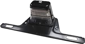 Universal LED Trailer License Plate Lights w/Bracket [SAE/DOT Approved] [Waterproof] Truck & RV Licenses Plates Lights [Heavy Duty] Automotive Courtesy Step Tag Lights - Safety ATV & Boat Lamp - Black