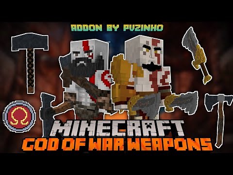 Minecraft Weapon Mod | God of War Weapons and Mytic Gods Add-On | Showcase Addon