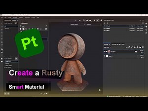 Create a rusty smart material in substance painter