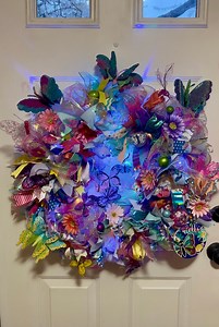 Springtime Butterfly Ribbon Wreath - Etsy