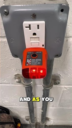 Electrical outlet test.