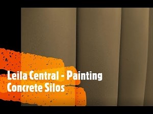 Leila Central Model Railway - Painting cement / concrete silos.
