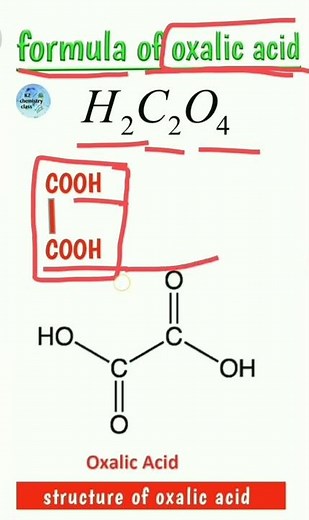 ll oxalic acid formula & structure.