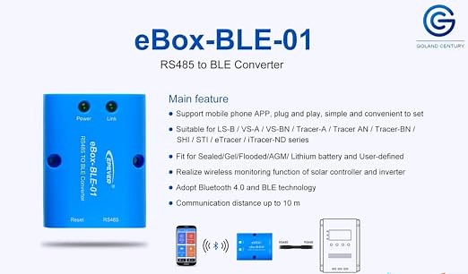 eBOX-BLE-01 by Android APP with EPEVER MPPT controllers