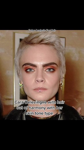Hair Color Analysis for Cara Delevingne