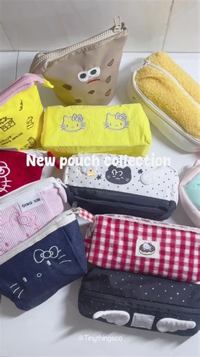 New pouch collection 🎒✨#tinythingsco #pencilcase #cambodia🇰🇭