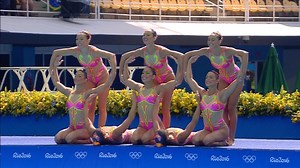 Crazy deck work sets up Rio artistic swimming routines