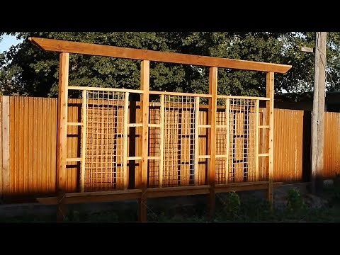 DIY Japenese Style Garden Trellis