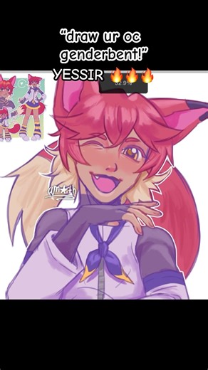 looks more like a twink but thats ok ❤️‍🔥❤️‍🔥❤️‍🔥❤️‍🔥 #art #trend #genderbend