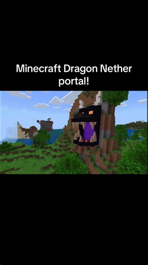Minecraft Dragon Nether Portal!#fyp #fypシ #fypシ゚viral #minecraft