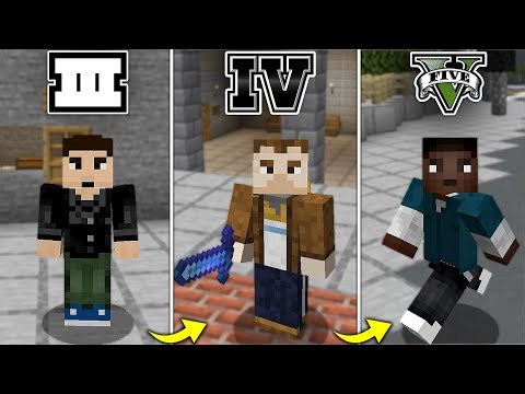 I Played EVERY GTA Game Inside Minecraft (GTA 3 → GTA 5)