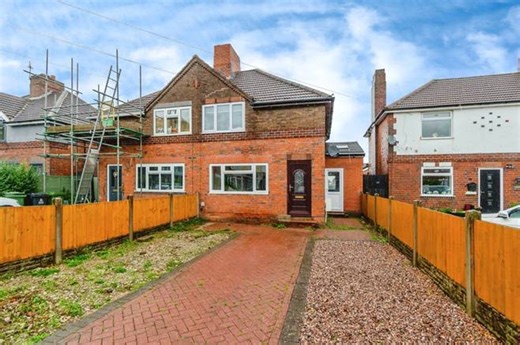 Two-bedroom Walsall semi-detached home with garden and driveway