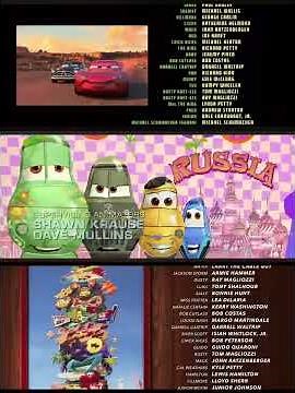 All three pixar cars movies end credits at once (June 2006-June 2017)