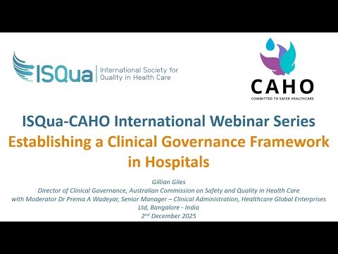 Establishing a Clinical Governance Framework in Hospitals with Gillian Giles