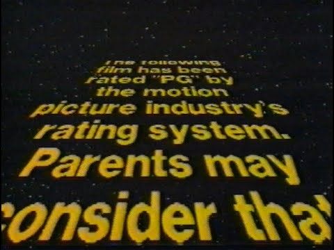 Showtime - Star Wars premiere intro bumpers and Special MPAA rating! - July 28, 1983