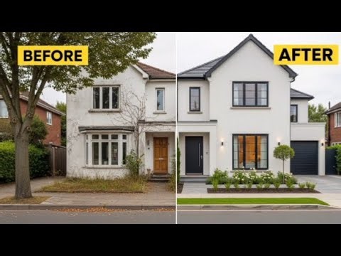 BEFORE vs AFTER House Transformation 😱 Full Exterior Makeover! Rebuildx 🥀