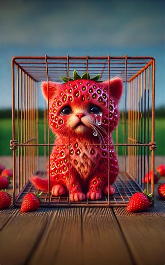 Strawberry Cat?! 🙀 #cat #cute #catlover | Meow-some