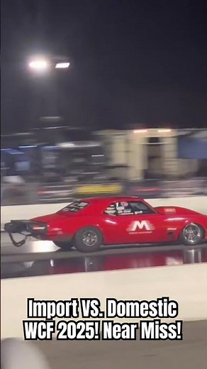 Camaro Nearly Wrecks @ Import VS. Domestic WCF! #import #domestic #camaro #civic #honda #chevy #kg
