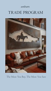 Looking for a statement Metal Wall Art for your next design project? Join the Anthem Trade Program and claim you trade exclusive interior designer discount. Proudly handcrafted in the USA! For the trade only -- sign up now: https://anthemclassic.com/pages/anthem-classic-trade-program | Anthem Classic