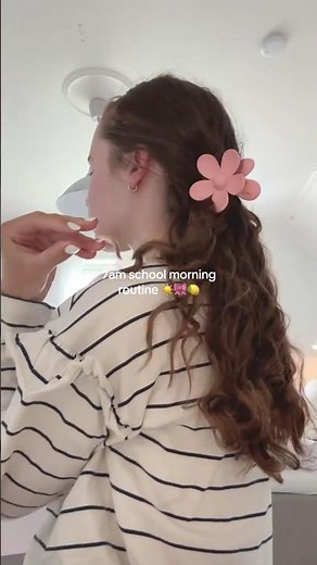 🌅💅 (7AM) Productive School Morning Routine 🍓🥰| Realistic GRWM for a Fresh Start!🥑💯 #GRWM #SchoolLife