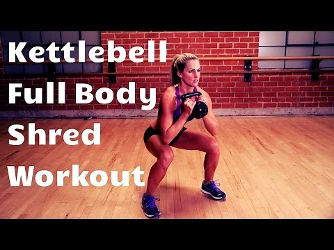 20 Minute Full Body Kettlebell Shred Workout For Strength and Cardio