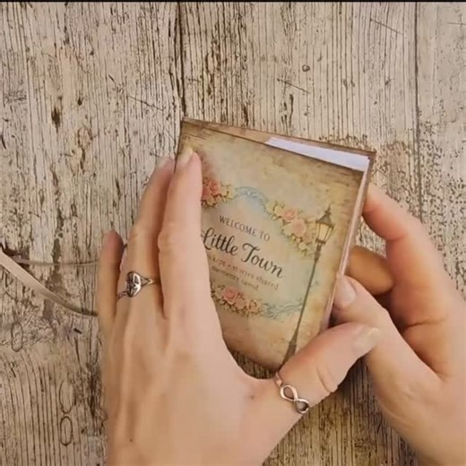 Explosion Book - Turkish map fold - Little Town Series - link in the comments - #papercrafts #cardmaking #printables #junkjournaling #papercraftaddict #popupcard #handmade #diygifts #junkjournal #bookmaking | Emma Parrish Art