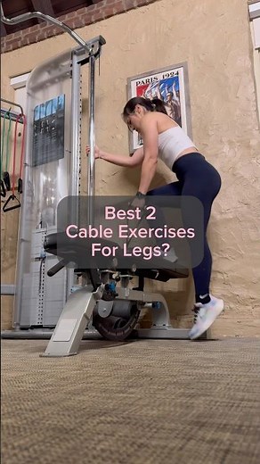 Best 2 cable exercises for legs? #fitnesscoach #personaltrainer #shorts