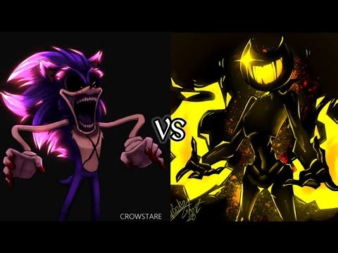 Sonic EXE vs Bendy | CreepyPasta x FNF Power Levels