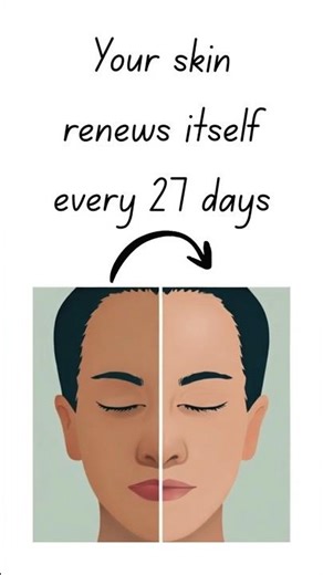 You’re literally becoming a new version of yourself every month 😳 #HumanBodyFacts #SkinFacts #Shorts