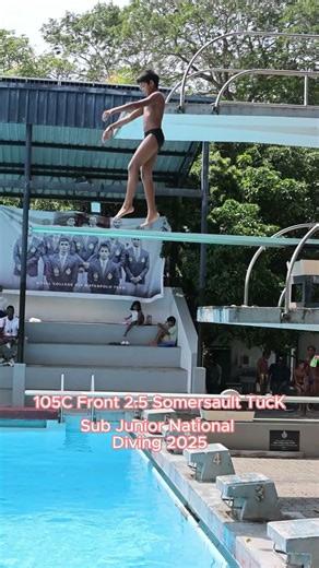 105C - Dive Front 2½ Somersault Tuck - 3m - Springboard Diving