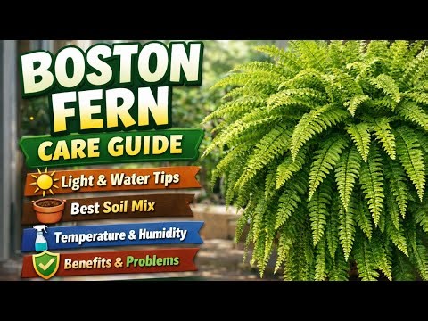 “Boston Fern Care Tips 🌿 | Best Indoor Plant Guide