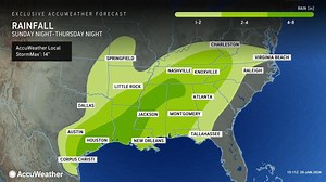 Persistent plume of moisture to ignite flooding risk across the South