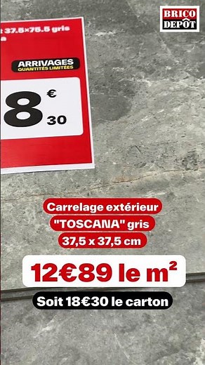 Arrivages carrelage extérieur 24 juillet - BRICO DEPOT #bricodepot #bricolage