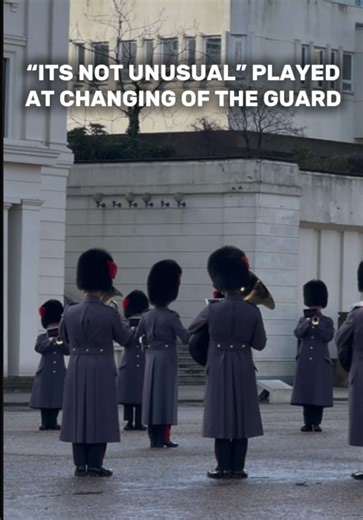 Coldstream Guards Play 'It’s Not Unusual' at Ceremony