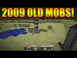 ★Minecraft Gameplay From 2009/2010 - The First EVER Hostile & Friendly Mobs + Old Blocks★