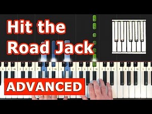 Ray Charles - Hit the Road Jack - Piano Tutorial Easy - Sheet Music (Synthesia)