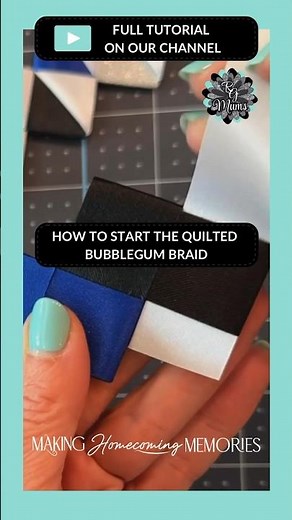 Quilted Bubblegum Homecoming Braid | HOCO Mum & Garter Tutorials & Ideas