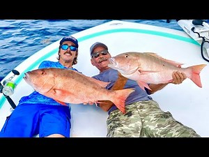 MONSTER Mutton Snappers on the X3! Catch and Cook