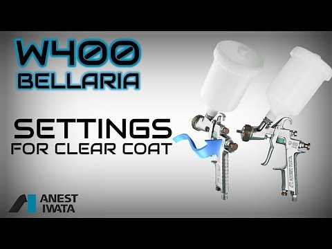 IWATA W400 BELLARIA Gun Settings