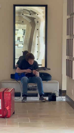 368K views · 8.1K reactions | Morning routine. John still practices every day — even in the hallways. Always working on being the best musician he can be. | John Fogerty | Facebook
