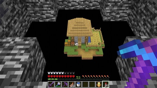 How I Built My Base In The Void In Minecraft Hardcore | SeaWattgaming