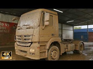 Washing a Truck After Its Oil Tank EXPLODED 💩 We Cleaned | 4K Satisfying ASMR