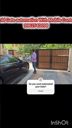 "Automated Bi-Fold Gate in Action | Smooth & Space-Saving Solution" #smarthome #gateautomation