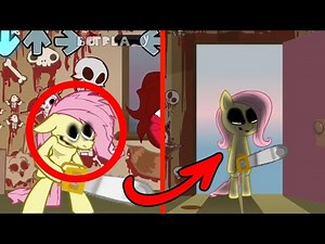 References in Pibby VS Pinkie Pie & Fluttershy#2 - Elements Of Insanity x FNF - My Little Pony: Shed