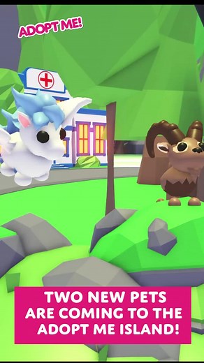 Ibex and Winged Horse are coming to Adopt Me TOMORROW!! 🐐 what will you name yours?? #robloxadoptme